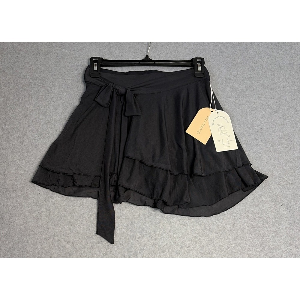 Blogilates Dance Studio Wrap Skort in Black Layered Activewear - S